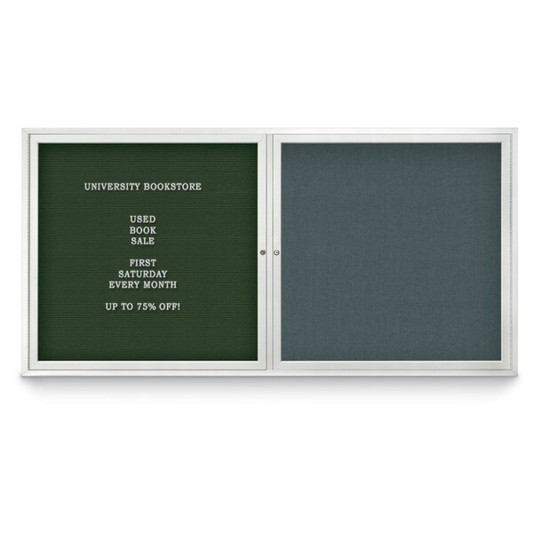 Corkboard, 36"x36", Cobalt Accent/Black